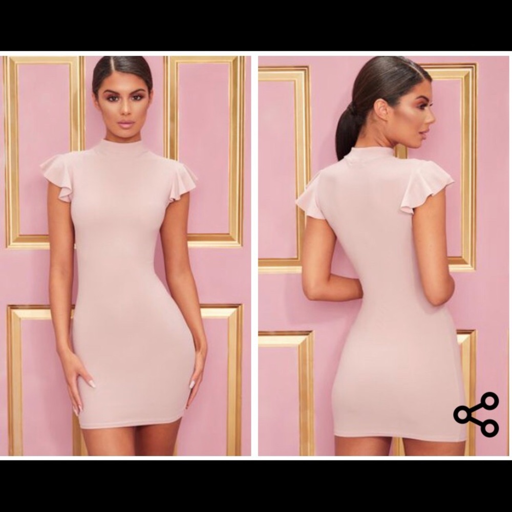 STUNNING Rose/Blush Bodycon Dress!